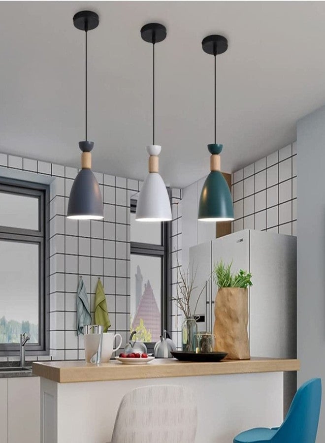 Lyse Decor Multi Color Hanging Lights for Living Room/Bedroom, Pendant Lights for Ceiling/Kitchen Counter/Hall and Balcony and Hanging Lamps for Home Decoration (Pack of 3) - Image 1